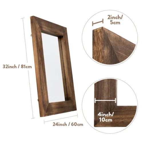 0004160 silvia wooden hanging mirror