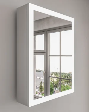 Biri illuminated mirror unit with storage - Image 3