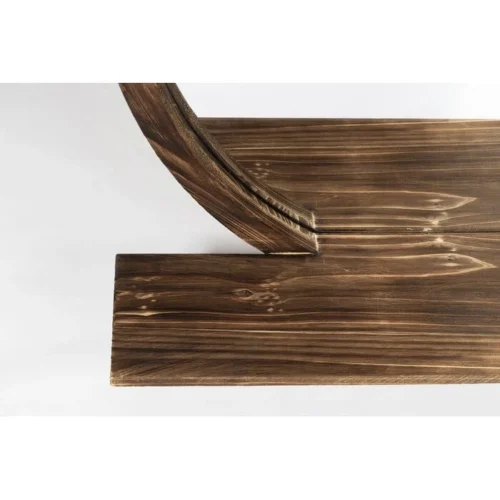 Kiko Round wall mirrors with natural wood frame - Image 5