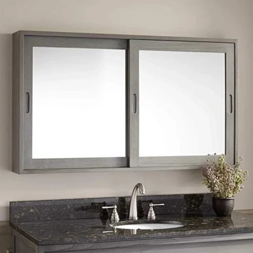 Bashoon bathroom mirror with storage unit - Image 5