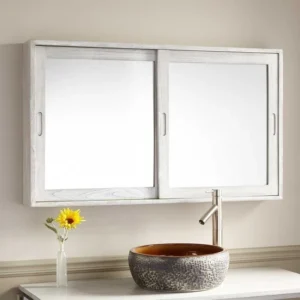 Bashoon bathroom mirror with storage unit - Image 8