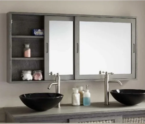 Bashoon bathroom mirror with storage unit - Image 9