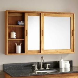 Bashoon bathroom mirror with storage unit - Image 10