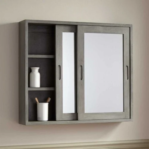 Amber mirror with internal storage units - Image 4
