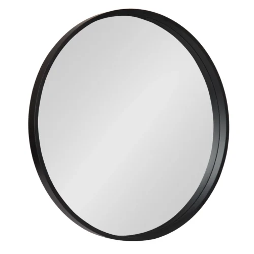 Round black wall mirror - Image 4