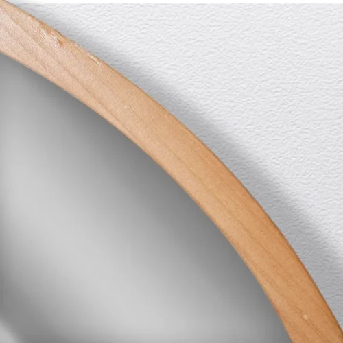 Curvata Hanging Wall Mirror Arched Wood Frame - Image 5