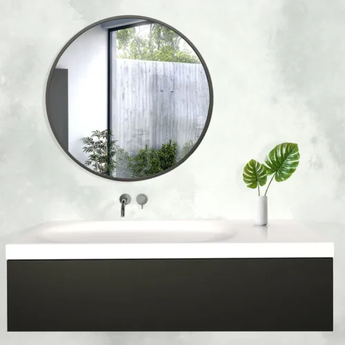 Corina Round Hanging Wall Mirror - Image 3
