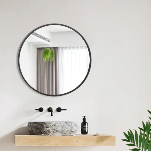 Corina Round Hanging Wall Mirror - Image 4