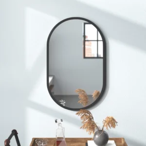 Asja Black Frame Wall Mirror