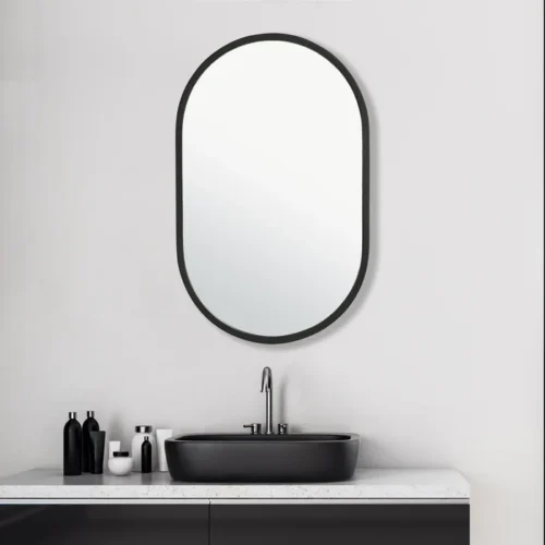 Asja Black Frame Wall Mirror - Image 5