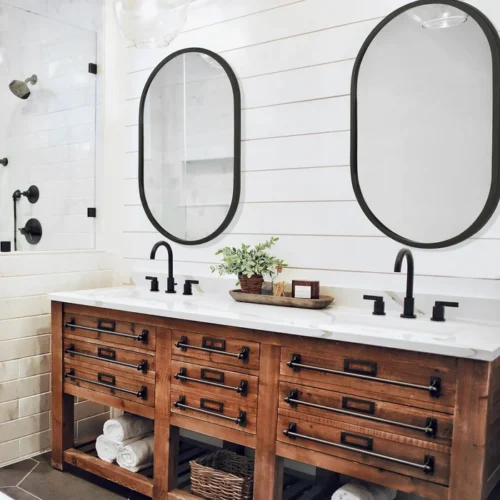 Asja Black Frame Wall Mirror - Image 7