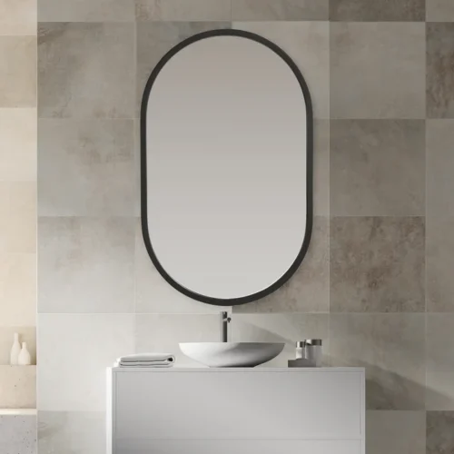 Asja Black Frame Wall Mirror - Image 9