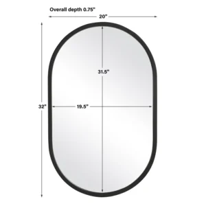 Asja Black Frame Wall Mirror - Image 10