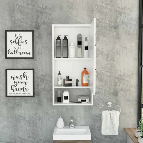 Talis modern bathroom mirror with cabinet - Image 5