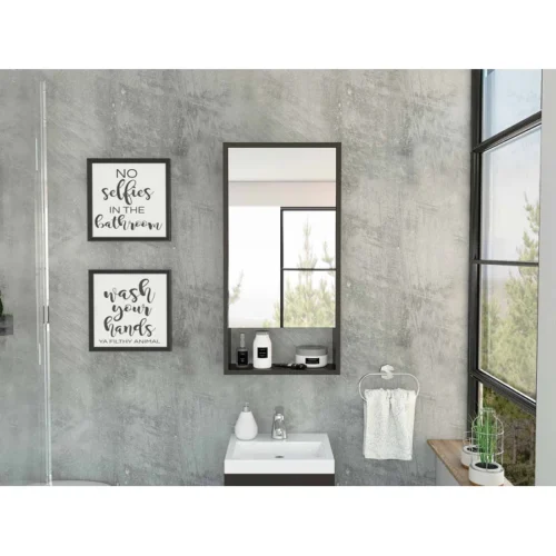 Talis modern bathroom mirror with cabinet - Image 13