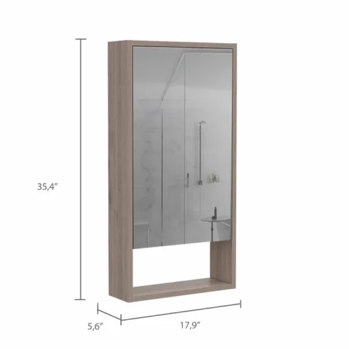 Talis modern bathroom mirror with cabinet - Image 2