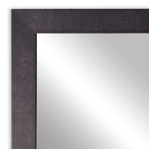 Tiba rectangular wall mirror with brown frame - Image 5