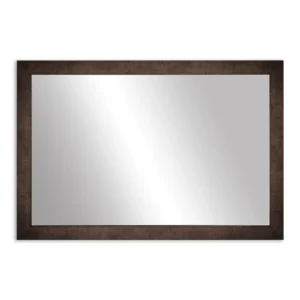 Tiba rectangular wall mirror with brown frame - Image 6
