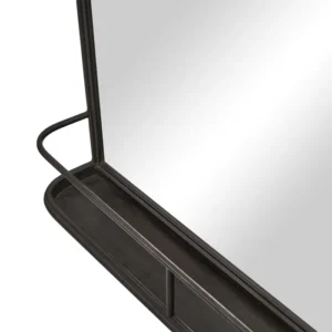 Davis rectangular wall mirror with metal frame - Image 9