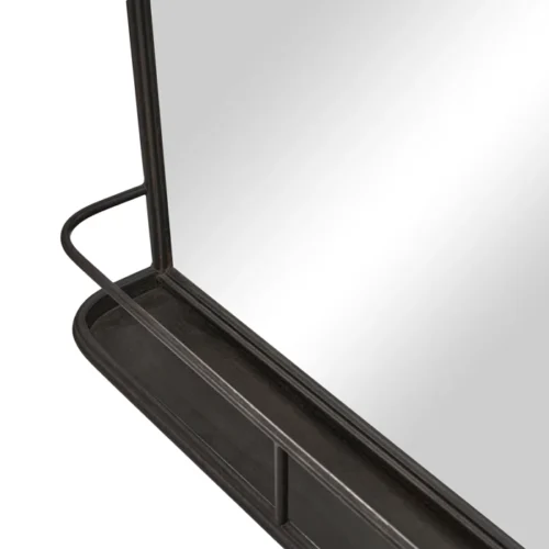 Davis rectangular wall mirror with metal frame - Image 9
