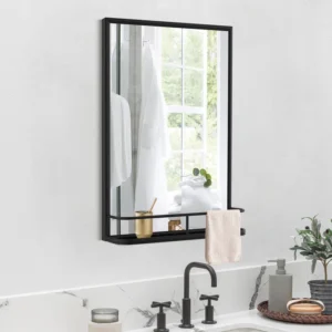 Davis rectangular wall mirror with metal frame - Image 10