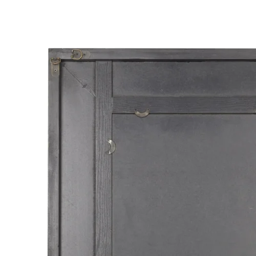 Aram Rectangular Wall Mirror - Natural Brown Wood Frame - Image 7