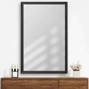 Slav Rectangular Wall Mirror Black Frame - Image 3