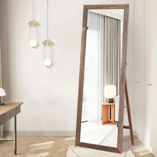 Terrain Full Length Mirror with Wood Frame - Image 3