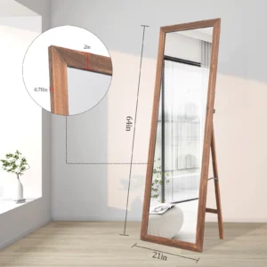 Terrain Full Length Mirror with Wood Frame - Image 4
