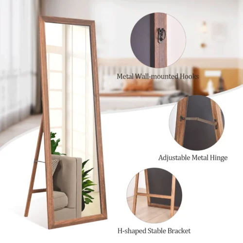 Terrain Full Length Mirror with Wood Frame - Image 7