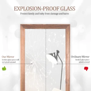 Terrain Full Length Mirror with Wood Frame - Image 9