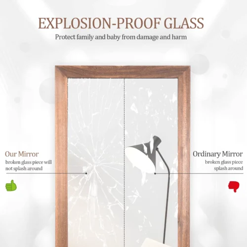 Terrain Full Length Mirror with Wood Frame - Image 9