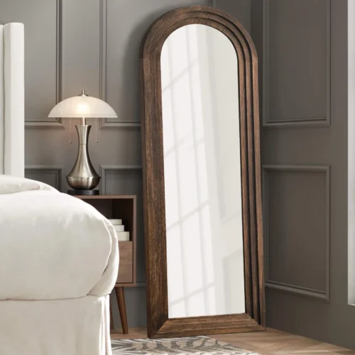 Guernsey Full Length Stand Mirror with Wood Frame - Image 3