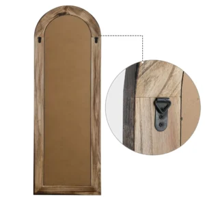 Guernsey Full Length Stand Mirror with Wood Frame - Image 6