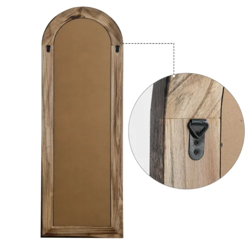 Guernsey Full Length Stand Mirror with Wood Frame - Image 6