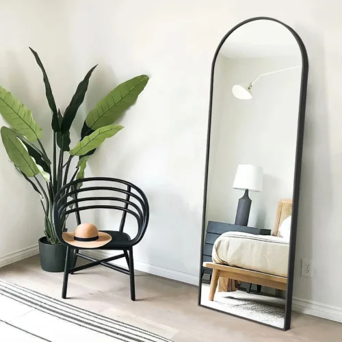 Adomi Full Length Mirror with Wooden Frame - Image 4