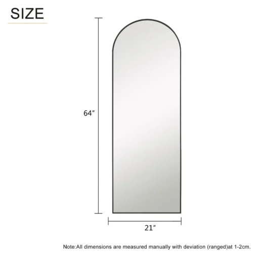 Adomi Full Length Mirror with Wooden Frame - Image 7