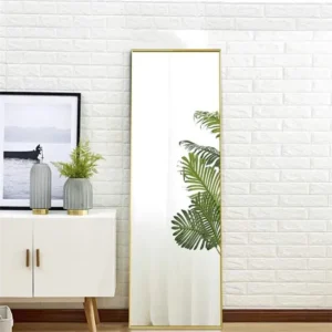 Metallia Full Length Stand Mirror with Metal Frame - Image 3