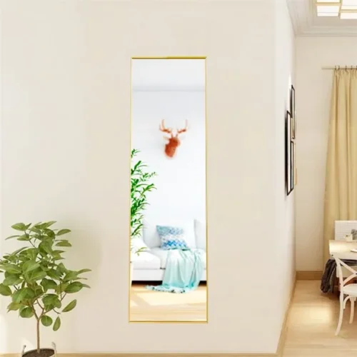 Metallia Full Length Stand Mirror with Metal Frame - Image 4