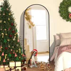 Arca Full Length Stand Mirror with Arched Frame