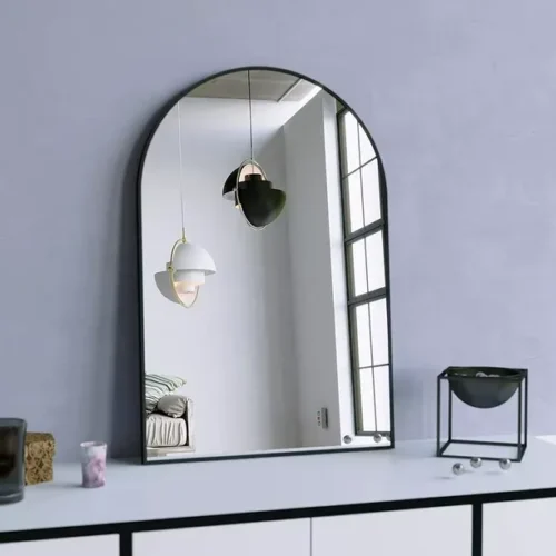 Tacta Wall Mounted Bathroom Mirror with Metal Frame - Image 3