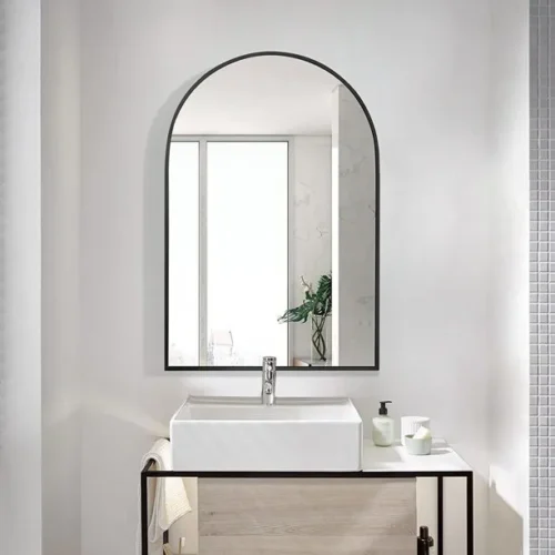 Tacta Wall Mounted Bathroom Mirror with Metal Frame - Image 4