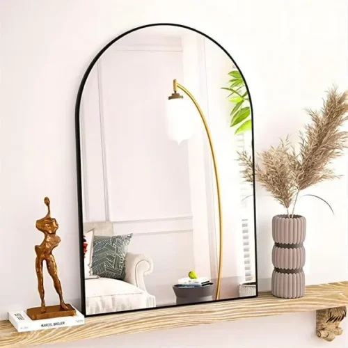 Tacta Wall Mounted Bathroom Mirror with Metal Frame - Image 5