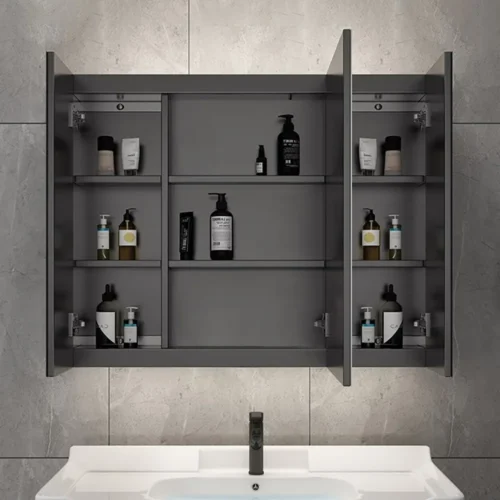 Boni Modern Bathroom Mirror with Cabinet - Image 5