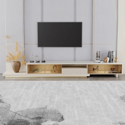 0000473 enigma modern extendable tv stand with light