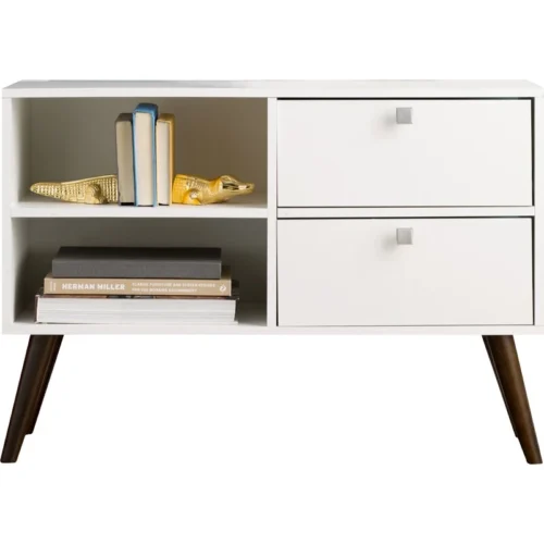 Diva TV Stand for TVs up to 32 inches, White - Image 2