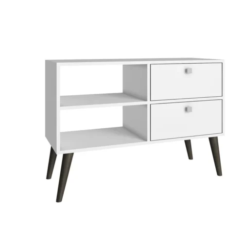 Diva TV Stand for TVs up to 32 inches, White - Image 3