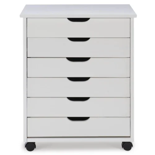Breshay 6 Drawer Rolling Storage Chest