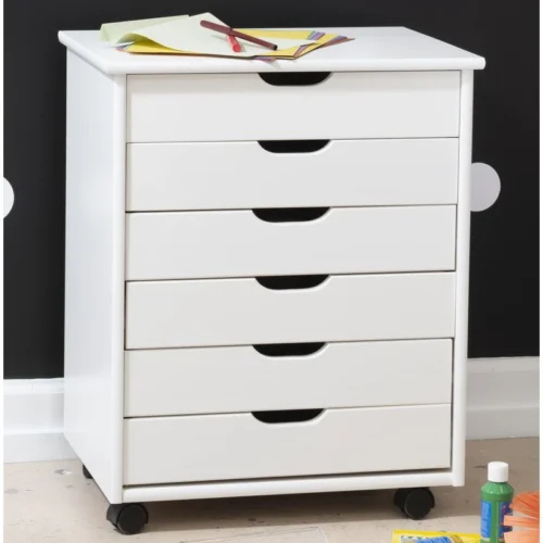 Breshay 6 Drawer Rolling Storage Chest