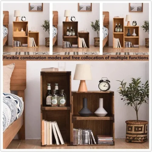 Tic-Tac Wooden Cube Storage Box - Image 5